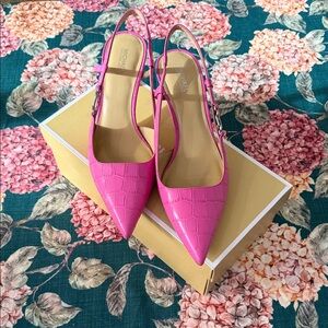 Michael Kors Vibrant Pink Slingback Heels